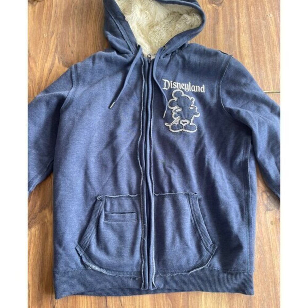 Disney Women's Size L Mickey Mouse Zip Hoodie Walt Disney World 50th Anniversary